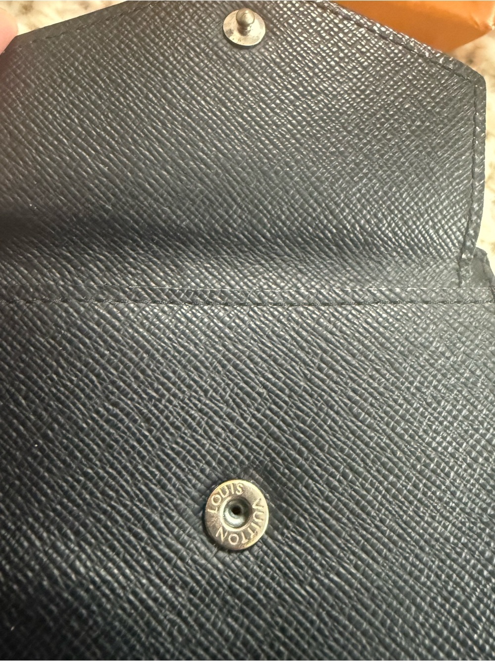 Louis Vuitton Black Epi Leather Black  Bi-Fold Wallet with Box - Picture 4 of 6